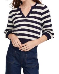 Isla - Peace Stripe Novelty Vee Sweater - Lyst