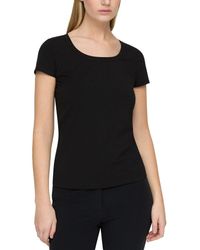 Lafayette 148 New York - Scoop Neck T-shirt - Lyst