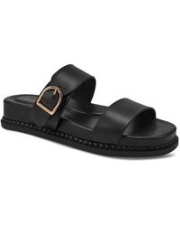 Giani Bernini - Gianaa Faux Leather Slide Sandals - Lyst