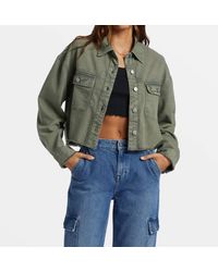 Roxy - Sunset Sands Cutoff Shacket - Lyst