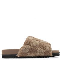 Roam - Fuzzy Checker Slides - Lyst
