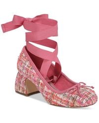 Circus by Sam Edelman - Circny By Sam Edelman Della Ballet Ankle Wrap Block Heel Htat996 - Lyst