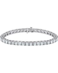 Diana M. Jewels - 10.00 Carat Diamond Tennis Bracelet - Lyst