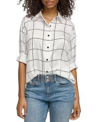 Karl Lagerfeld - Logo Polyester Button-down Top - Lyst