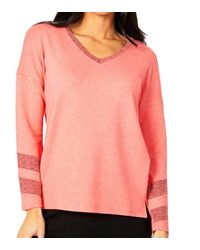 French Kyss - Long Sleeve Love V-neck Top - Lyst