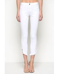 Hidden Jeans - Adele High Rise Frayed Skinny Jeans - Lyst