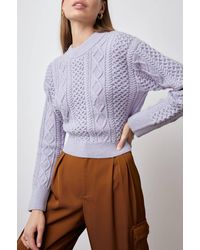 Rails - Amy Cable Knit Sweater - Lyst
