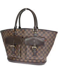 Louis Vuitton - Manosque Canvas Shoulder Bag (pre-owned) - Lyst