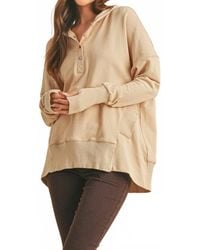 AEMI + CO - Vivi Pullover With Front Pouch Pocket Hoodie - Lyst