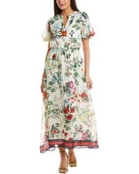 Vince Camuto - Short Puff Sleeve Maxi Dress - Lyst