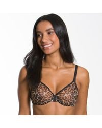 TRUEDAMES - Elegant Animal Pattern Support Bra - Lyst