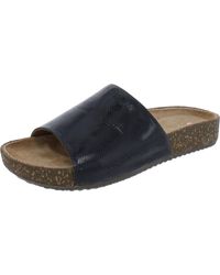 Clarks - Rosilla Hollis Footbed Leather Slide Sandals - Lyst