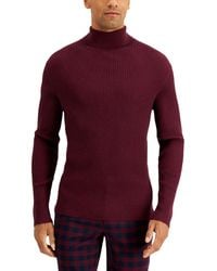 INC - Ribbed Long Sleeve Turtleneck Sweater - Lyst