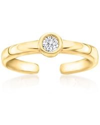 Ross-Simons - Bezel-Set Diamond Toe Ring - Lyst
