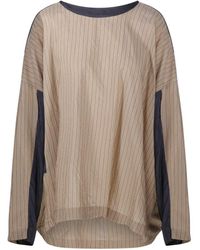 Dries Van Noten - Caias Loose Fit Asymetrical Top With Contrast Panel - Lyst