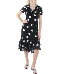 Karl Lagerfeld - Dotted Long Maxi Dress - Lyst