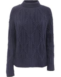 Nili Lotan - Cable-Knit Roll-Neck Sweater - Lyst