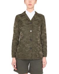 Aspesi - Camouflage Patterned Regular Fit Jacket - Lyst