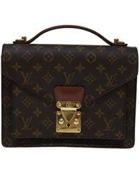 Louis Vuitton - Monceau Canvas Shoulder Bag (pre-owned) - Lyst