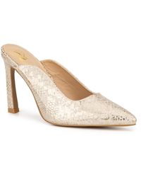 New York & Company - Kyra Mule Faux Leather Pointed Toe Pumps - Lyst