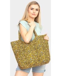 Fashnzfab - Leopard Print Jute Tote Bag - Lyst