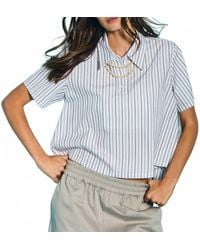WE-AR4 - Crew Short Sleeve Striped Shirt - Lyst