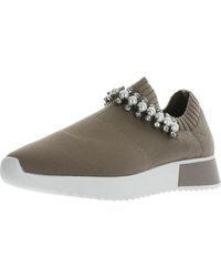 Anne Klein - Tonya Knit Slip On Casual And Fashion Sneakers - Lyst