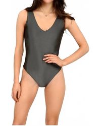 RD International - Valentina V Neck Sleeveless Bodysuit - Lyst