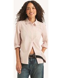 Nautica - Striped Button-Up Shirt - Lyst