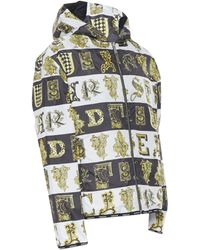 Versace - Reversible Baroque Alphabet Quilted Jacket - Lyst