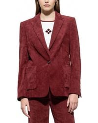 Luisa Cerano - Corduroy One Button Blazer - Lyst