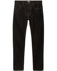 Versace - Classic Straight-Leg Denim Pants With Contrast Stitching - Lyst