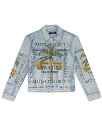 Amiri - Light Rum Label Trucker Jacket - Lyst