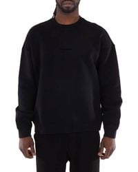 Emporio Armani - Embroidered Logo Crew Neck Sweatshirt - Lyst
