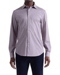 Bugatchi - Small Geometric Print 8 Way Stretch Shirt - Lyst