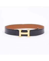 Hermès - H Belt / Tan Leather - Lyst