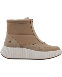 White Mountain - Downtown Platform Booties Sand Multi Smooth W36157 - Lyst