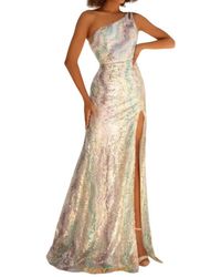 Clarisse - Sequined One-Shoulder Gown - Lyst