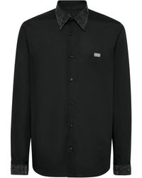 Philipp Plein - Shirt Sugar Daddy Cut Ls Strass - Lyst