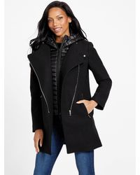 Guess Factory - Kate Wool-blend Coat - Lyst