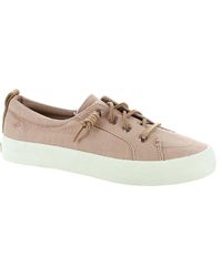 Sperry Top-Sider - Crest Vibe Cross Shimmer Canvas Slip-on Sneakers - Lyst