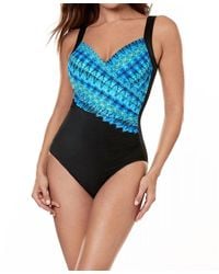 Miraclesuit - Sanibel Surplice Underwire One Piece Swimsuit - Lyst