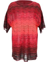 Missoni - M Wave Pattern Knit Oversized Top - Lyst