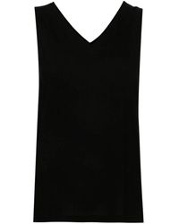 Fabiana Filippi - Sleeveless V-Neck Top With Relaxed Fit - Lyst