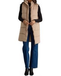 Panache - Long Puffer Vest - Lyst