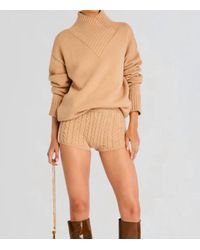 SER.O.YA - Molly Cable Knit Hot Short - Lyst