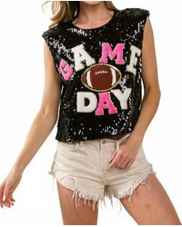 Bibi - Touch Down Sequins Game Day Tank Tops - Lyst