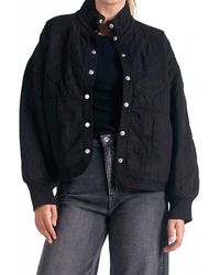 Elan - Quilted Bomber Tencel Jacket - Lyst