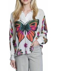 Apny - Half-Plaket Pullover Blouse - Lyst