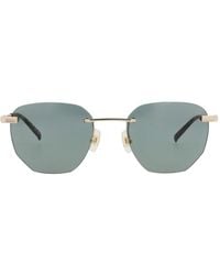 dunhill - Round-Frame Metal Sunglasses - Lyst